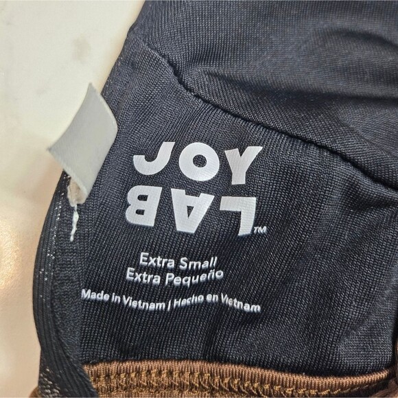 Joy Lab Mixed Metallic High Shine Elevated Basic Wireless Sports Bra Size XS - Picture 6 of 13